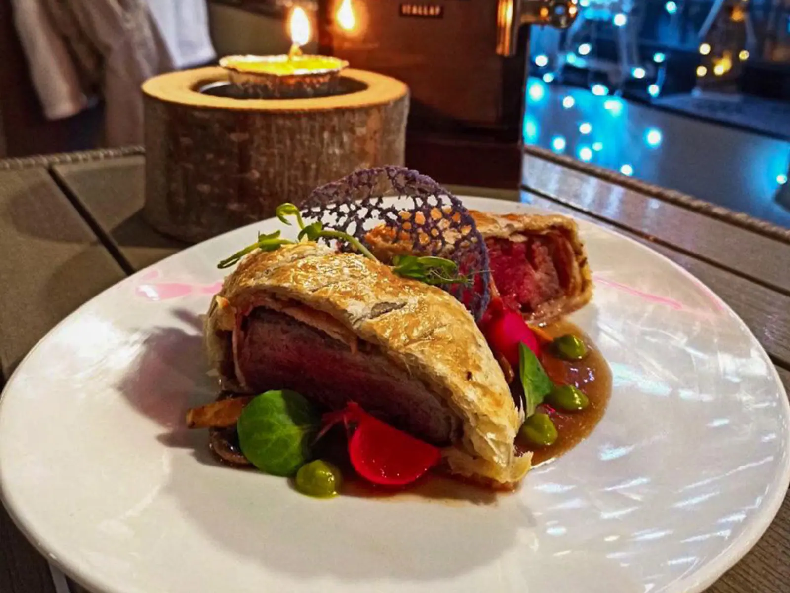 Meat dish with sauce and vegetables