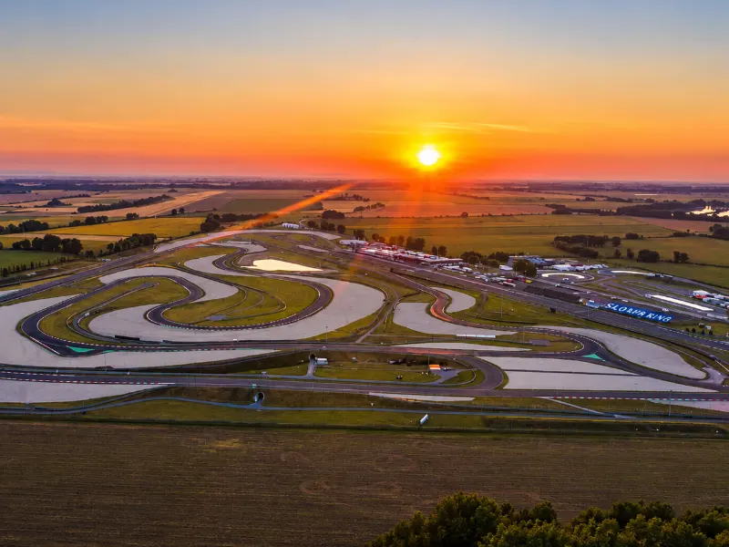 Aerial view of the Slovakia Ring race track
