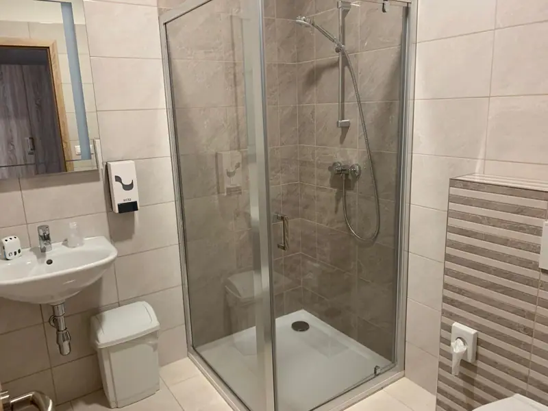 Bathroom with a shower